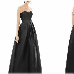 Alfred Sung Satin Twill A-line Gown worn once